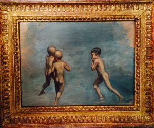 Alvin Ross (1920-1975), ‘Boys Bathing’, Oil on Canvas