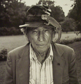 Portrait of the Artist: Original Howard Finster (December 2, 1916 – October 22, 2001)  Angel Wooden Sculpture. 