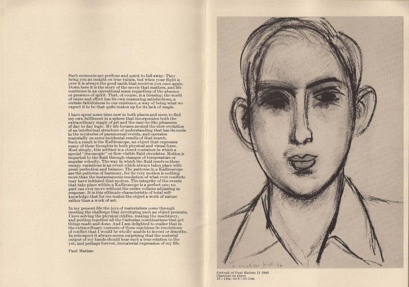 Original exhibition catalogue entitled 'Henri Matisse / Ten Portrait Drawings of Paul Matisse' by Thomas Gibson Fine Art Ltd, 9A New Bond Street, London, W1Y 1PE. Exhibit runs 14 April to 22 May 1972. 