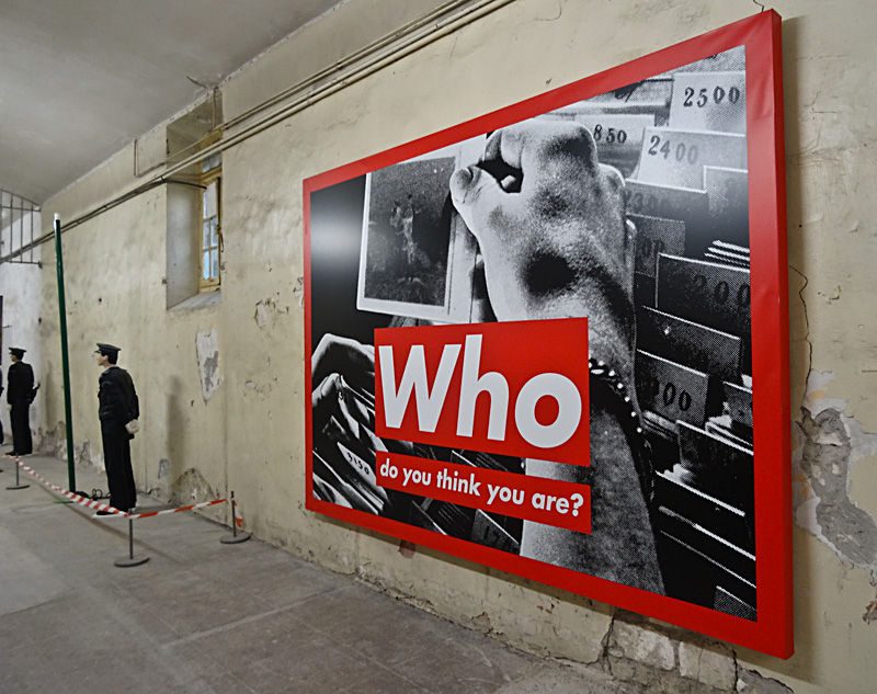 'Who Do You Think You Are' by Barbara Kruger.
The original, in full format & display.