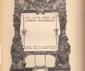 Aubrey Beardsley 1911 Prints