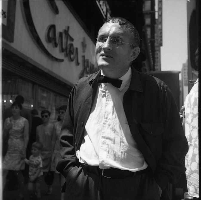 Vivian Maier, Chicago, Man with Glasses and Bow Tie. 1969.
