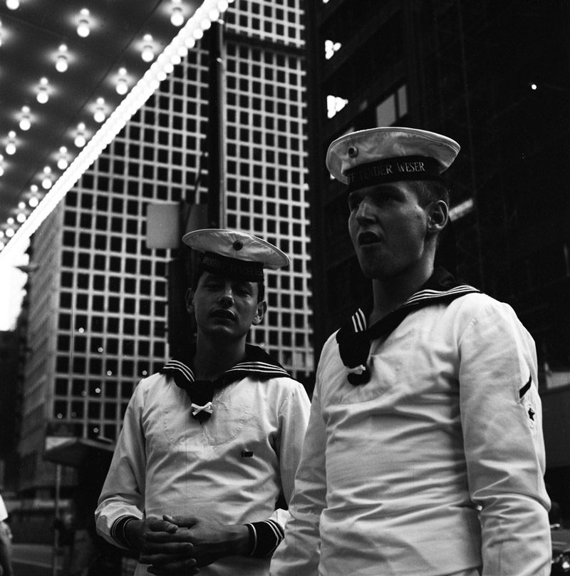 Vivian Maier, Chicago, Two Sailors on Street. 1960's.