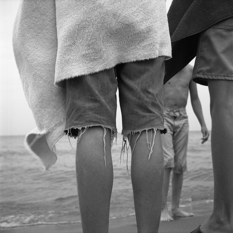 Vivian Maier, Wilmette IL. Boys' Legs at Beach. 1967.