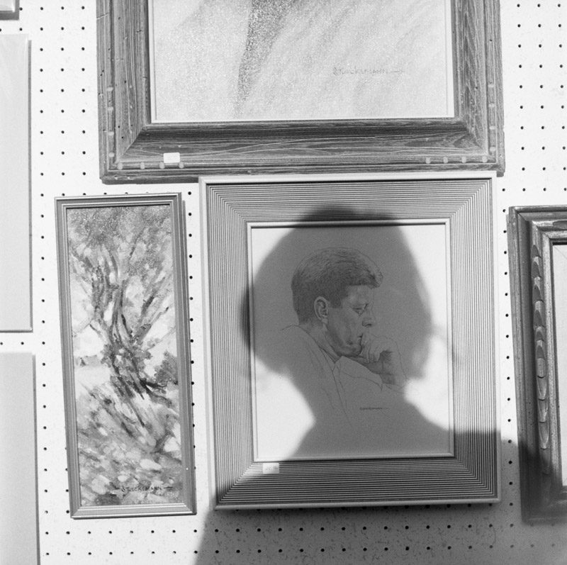 Vivian Maier, Wilmette IL. Self-Portrait, Shadow on Kennedy. Late 1960's.