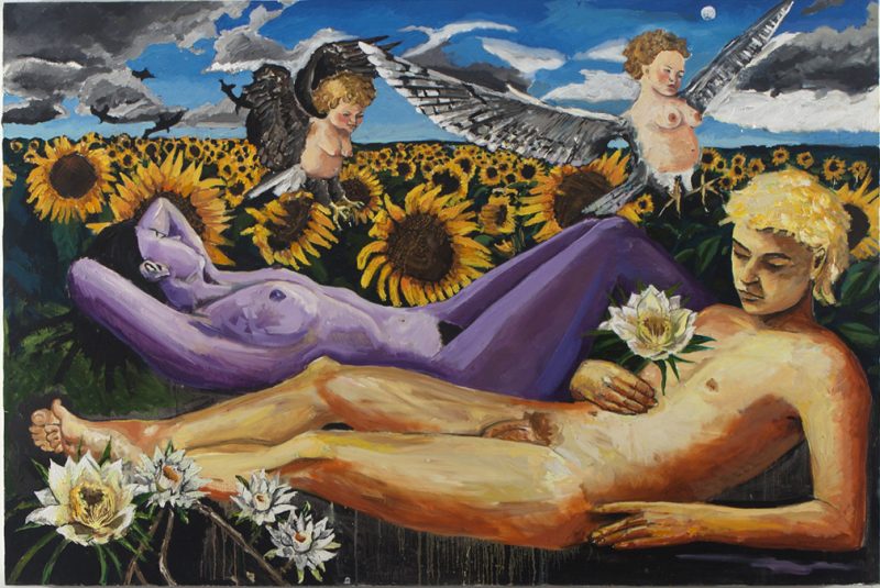 The End of Sleep, 2014, Oil on Canvas, 48 x 60 inches, $1600.