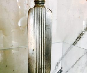Antique Pewter Flask