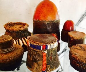 Collection of Antique African Lids