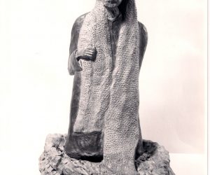 Bronze Sculpture Ezra Pound, Michael De Lisio, 1968