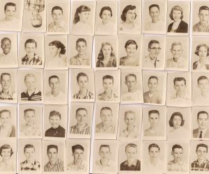 SOLD. Collection Miniature 1950’s American School Portraits