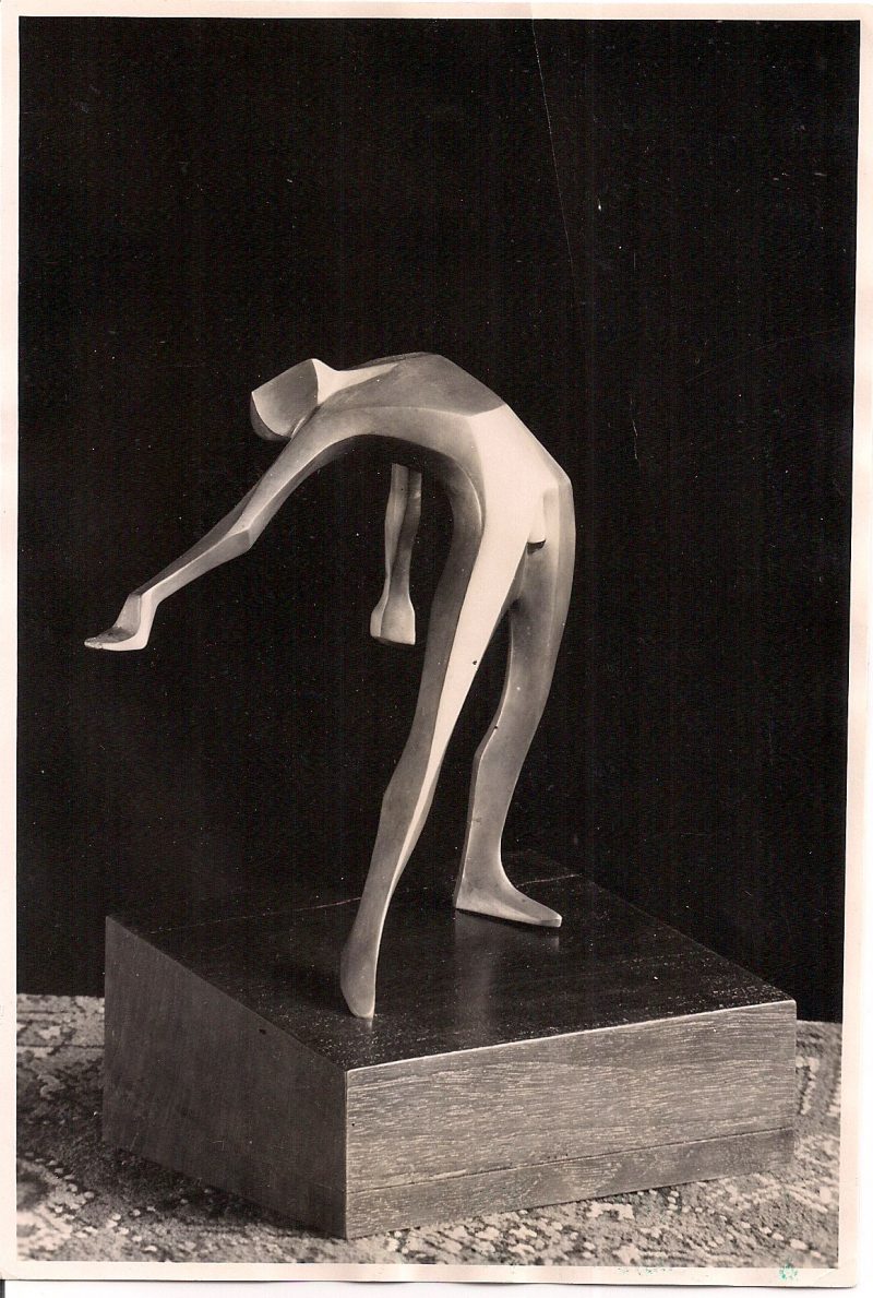 Rare Original Vintage (Silver Gelatin) Photograph by German sculptor Leo Ziemssen-Moll. FRONT