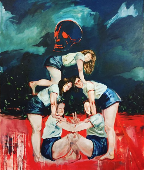 Sharon VanStarkenburg. 'Benediction', 2019. Oil on Canvas, 72 x 60 inches. $4500.