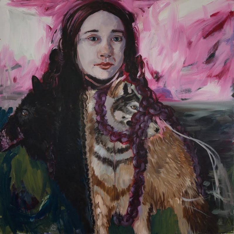 Sharon VanStarkenburg (Ottawa, Canada), 'Braids' 2018, Oil on panel, 36 x 36 inches. $1250. (Currently at artist's studio).