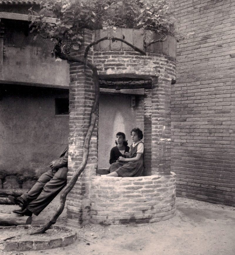 Jerome Hill, Barcelona, 1957. Silver Gelatin Photograph. 8.25 x 8.75 inches. Part of a Set of Prints. Wishing Well: USD$250