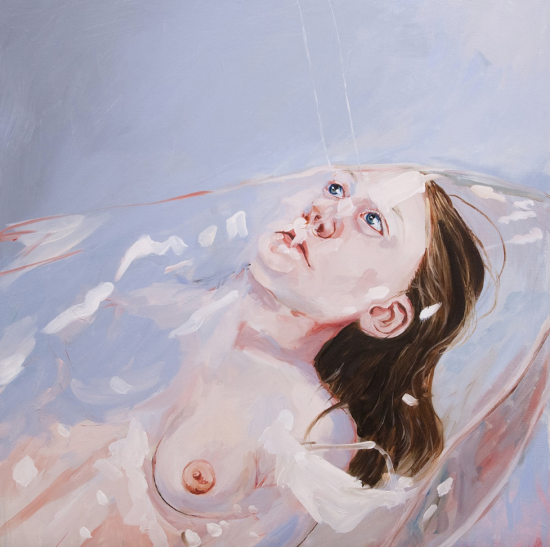 Sharon VanStarkenburg (Ottawa, Canada), 'Oblique', Oil on Panel, 36 x 36 inches. $1250. (Currently at artist's studio).