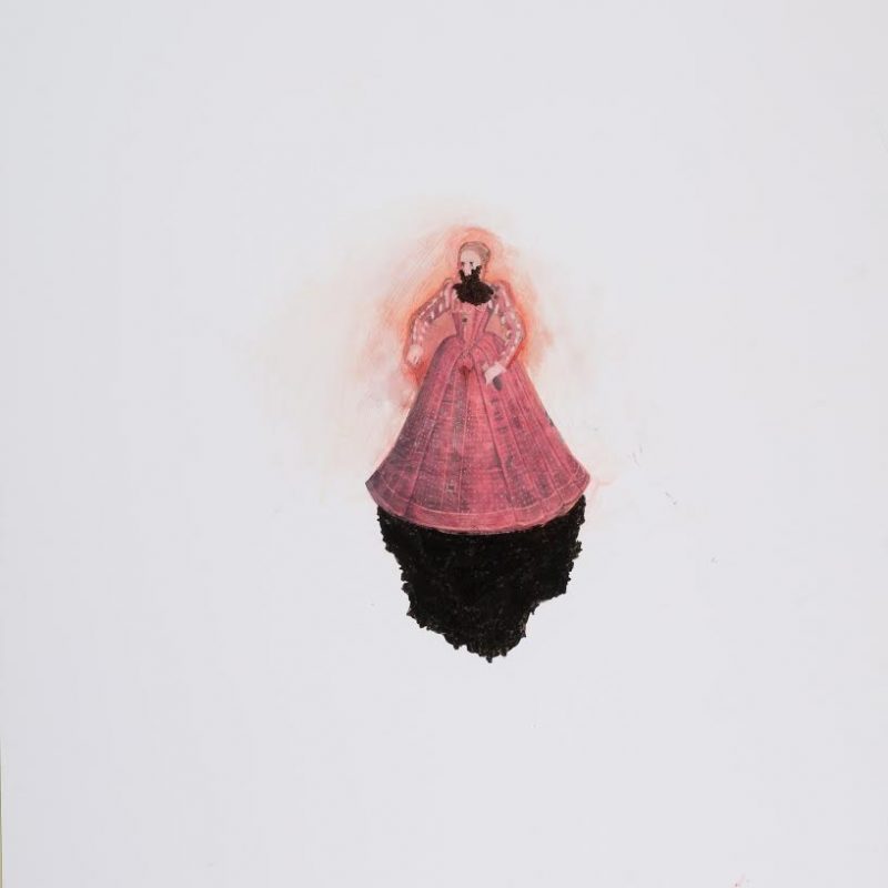 Sharon VanStarkenburg (Ottawa, Canada), 'New Nest', 2012, Oil & Collage on Terraskin, 25 x 17 inches. $175