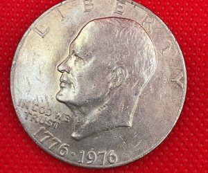 1776-1976 Eisenhower Liberty Bell Moon One Dollar