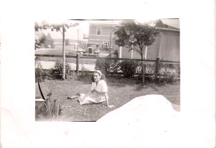 Vintage Anonymous Photograph, 'Beautiful Girl in Backyard', Measures 3.5 x 2.5 inches. $15