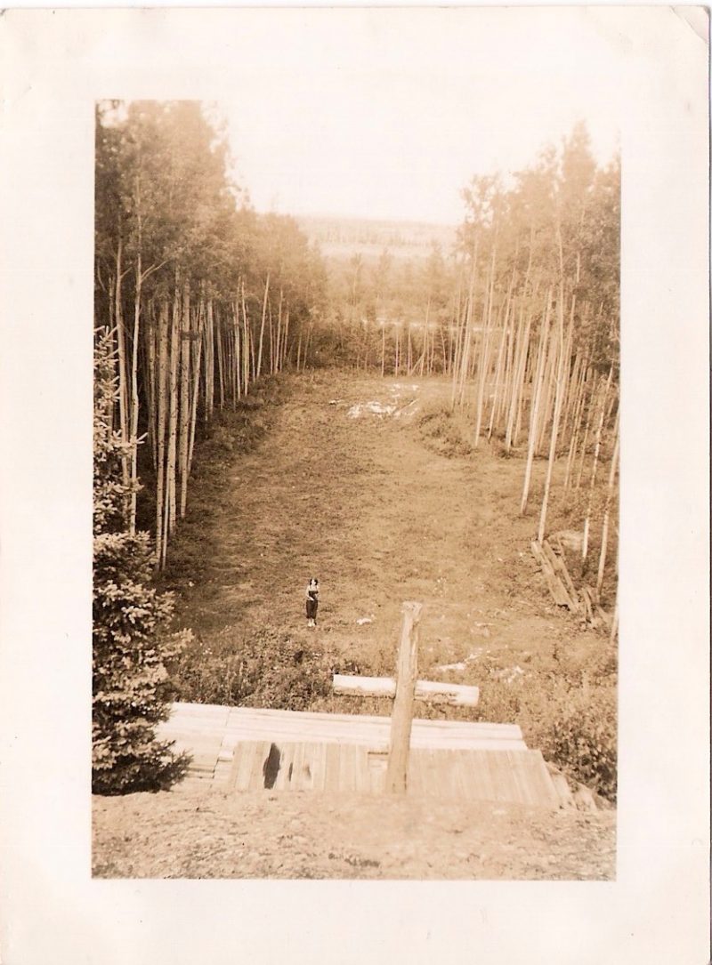Vintage Anonymous Photograph, 'Woman Standing by Large Holy Cross', Handwritten 'Juillet 48', Measures 2.75 x 3.75 inches. $15