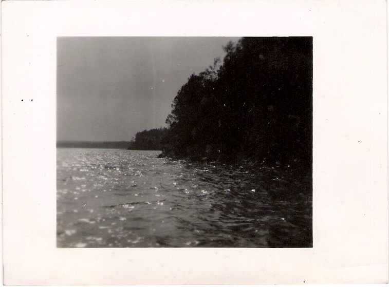 Vintage Anonymous Photograph, 'Beautiful Lake View', Measures 2.75 x 3.75 inches. SOLD