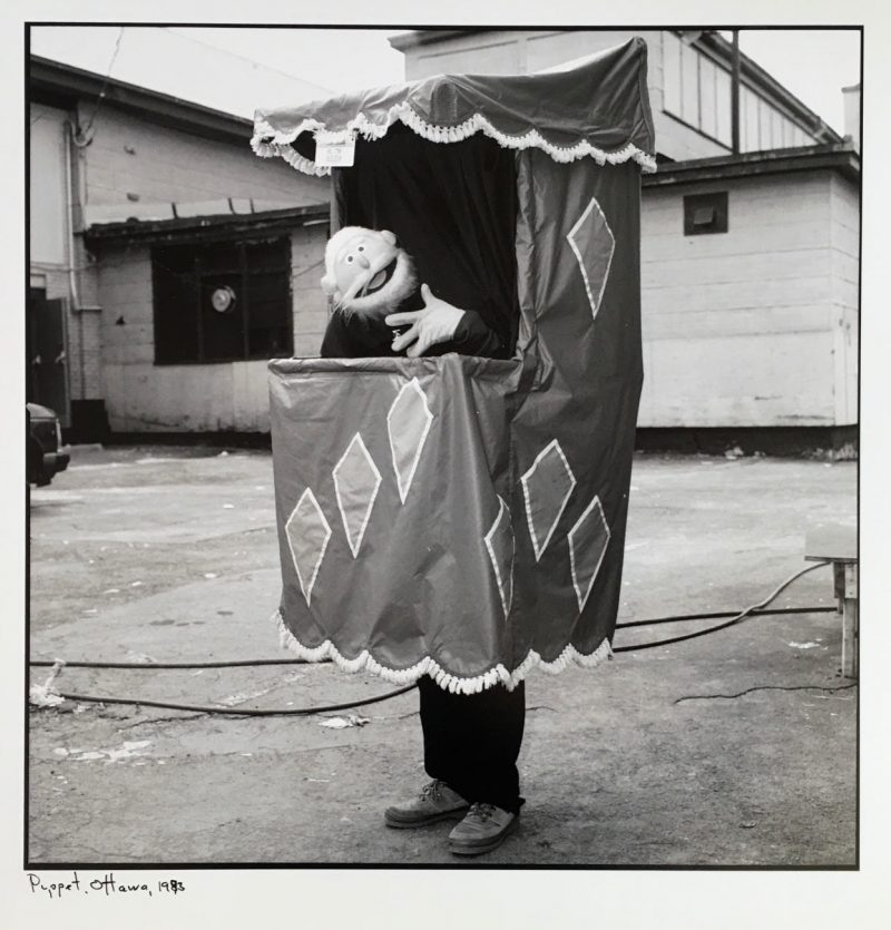 Tony Fouhse (Ottawa, Canada), 'Puppet, Ottawa, 1993', Photograph, 12 x 14 inches. Titled & Dated on Lower Right, $250 unframed