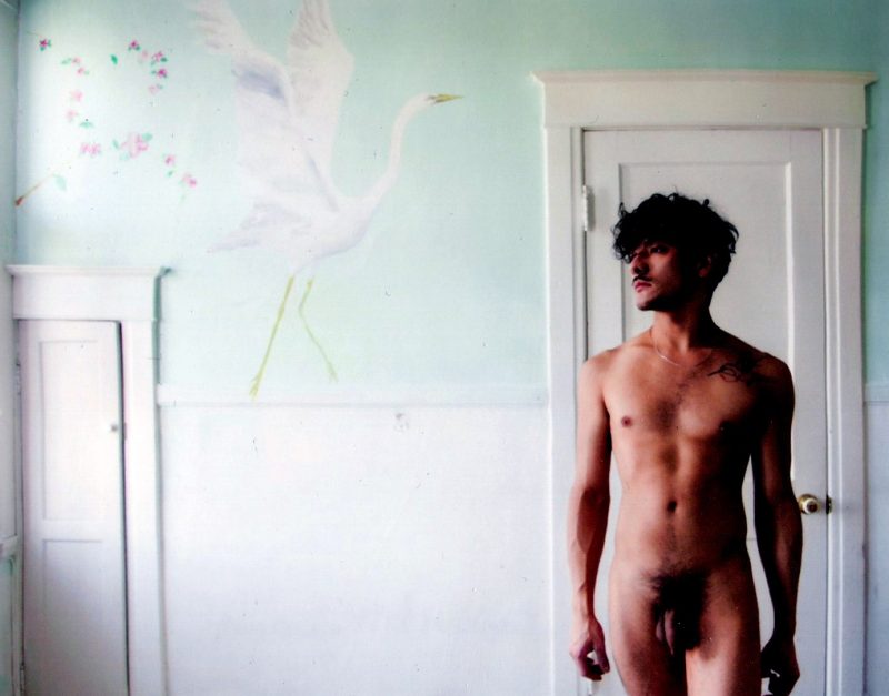 'Beautiful Nude Man', Self Portrait by David J. Romero (Mexico), Original Photograph, Artist Info on Verso. Measures 4.75 x 4 inches. $45.