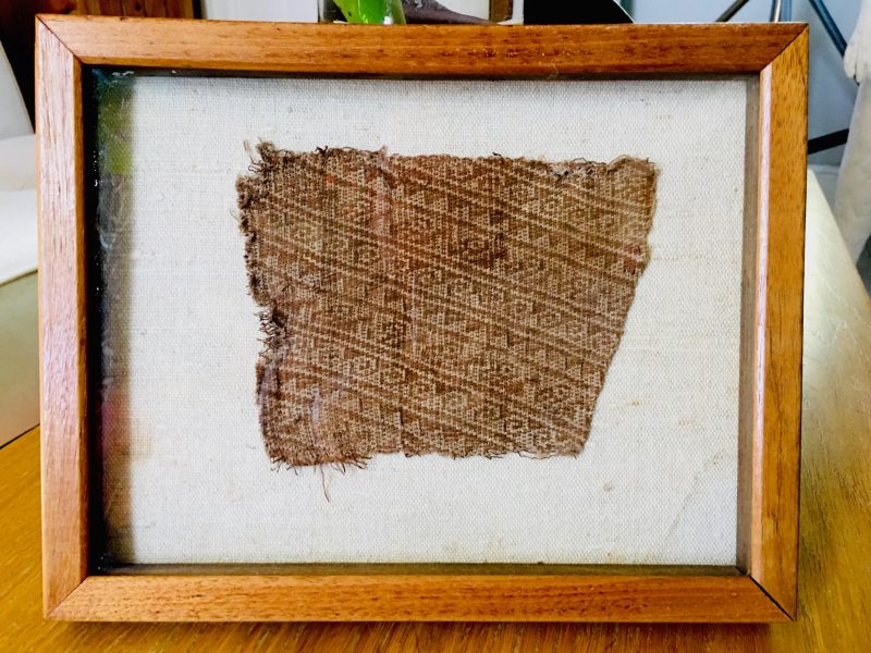 Pre-Colombian Peruvian Burial Textile. Measures 8 x 10 inches. Private Collection