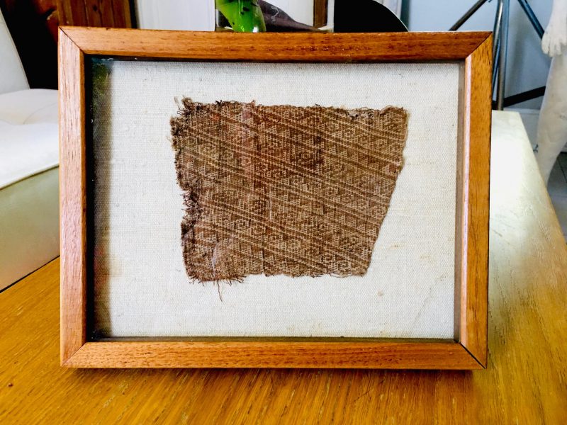 Pre-Colombian Peruvian Burial Textile. Measures 8 x 10 inches. Private Collection 