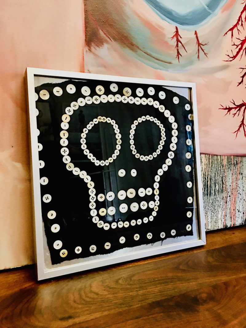 anonymous-outsider-artist-skull-textile-artwork