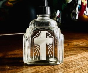 Vintage Mid Century Holy Water Bottle