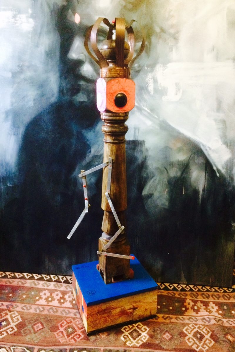 Herman Ruhland (Perth, Canada), Sculpture made of Found Objects. Inquire for details if interested in purchasing. 