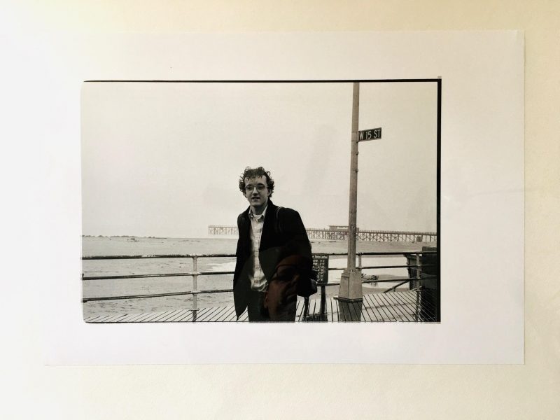 Portrait of Keith Haring at Coney Island, 1978. Actual print with border. 