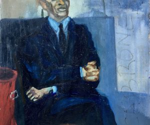 SOLD. Mid Century Portrait of Sitting Male 1950’s.