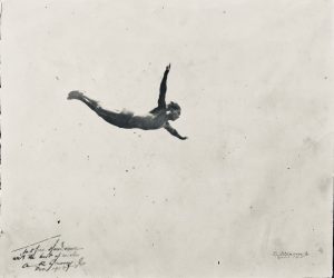SOLD. Authentic Photograph of Diver by A.R. Gurrey 1923.