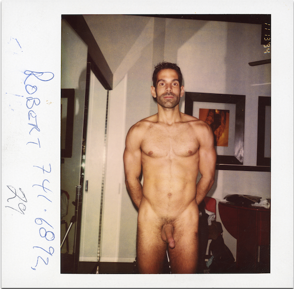 Robert, New York City 1998. Digital Image of Polaroid, Printed 11 x 14 inches 2021. Epson 100% Cotton Fiber. Bright White Base and Matte Finish. Open Edition. Signed in Graphite Pencil on Lower Right. NOW USD$225. Original Polaroid not available for sale / part of the archive.