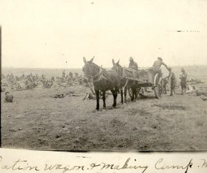Authentic ‘Ration Wagon & Making Camp’ War Time Photograph 1918