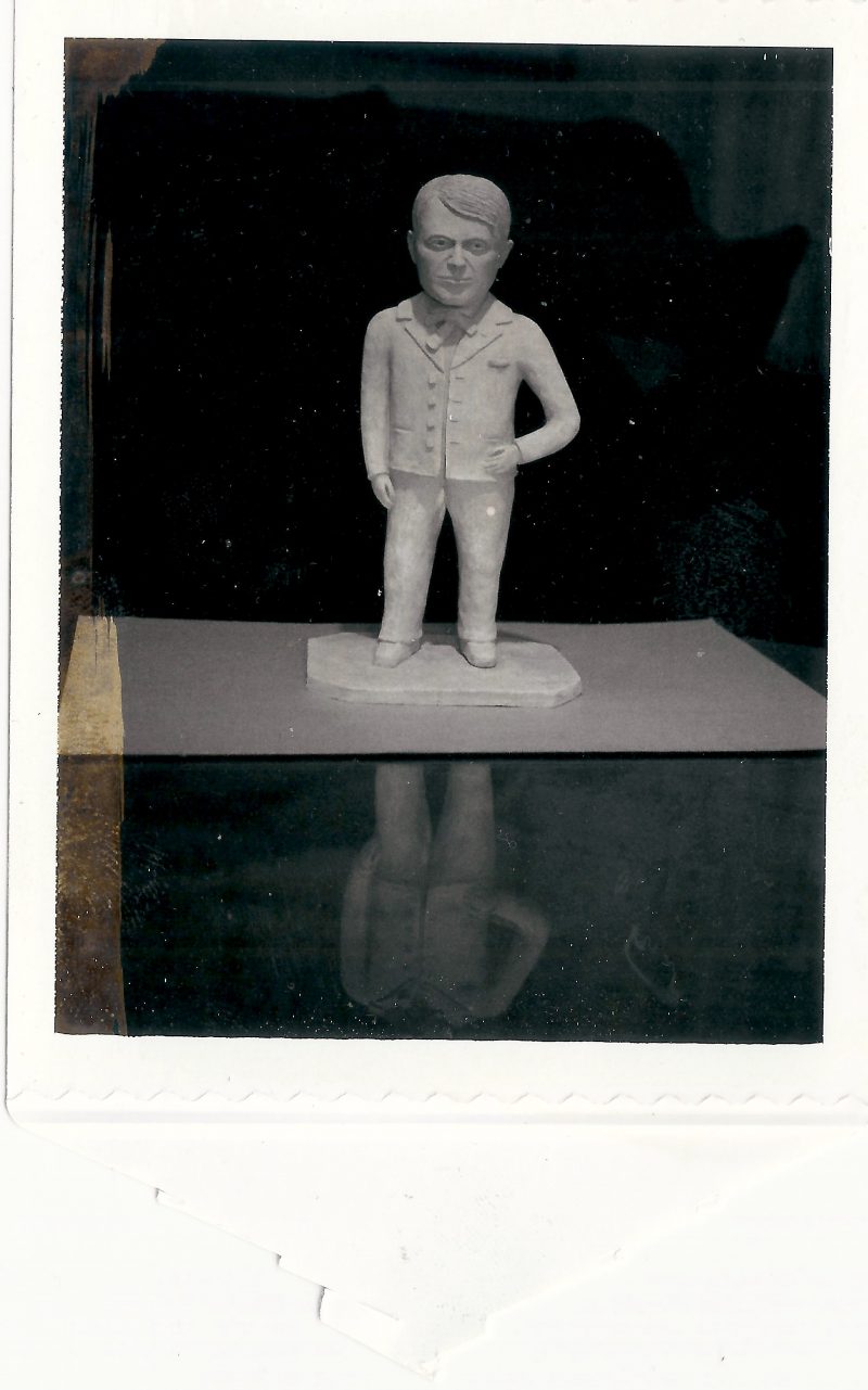 Mid Century Authentic Polaroid Photograph. 'Sculpture of Picasso' by New York Sculptor M. deLisio'. Measures 3.25 x 5.25 inches. Part of an Estate from a Gay Couple in New York, from 1920-1970's. $75