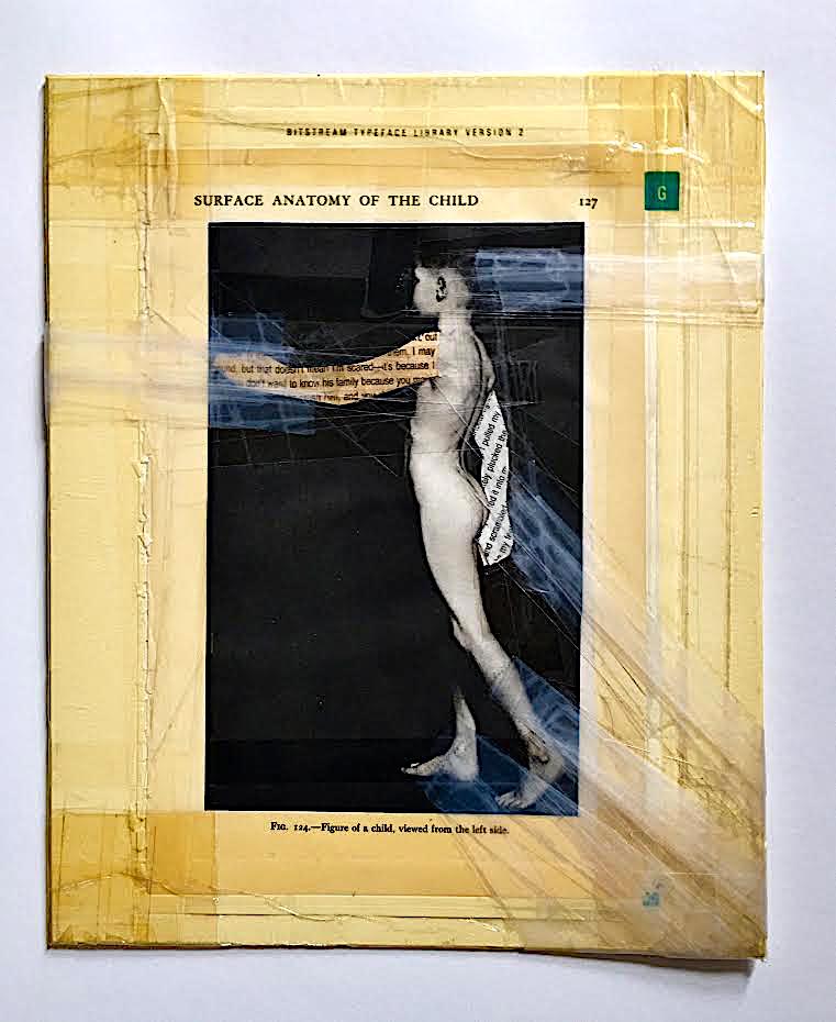 A. S., Montreal, Canada.
“Boy Pulled, 1993”, Photo-Collage.
20 cm width x 26 cm height