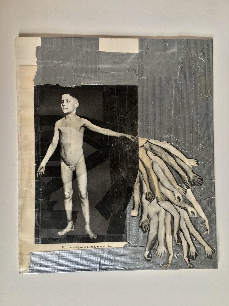 A. S., Montreal, Canada.
“Boy With Arms, 1993”, Photo-Collage.
21 cm width x 28 cm height 