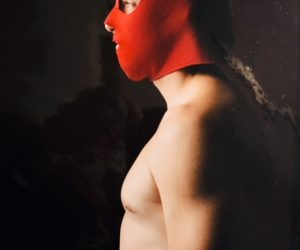 SOLD. Original Tony Fouhse ‘Man in Red Bondage Mask’ Photograph