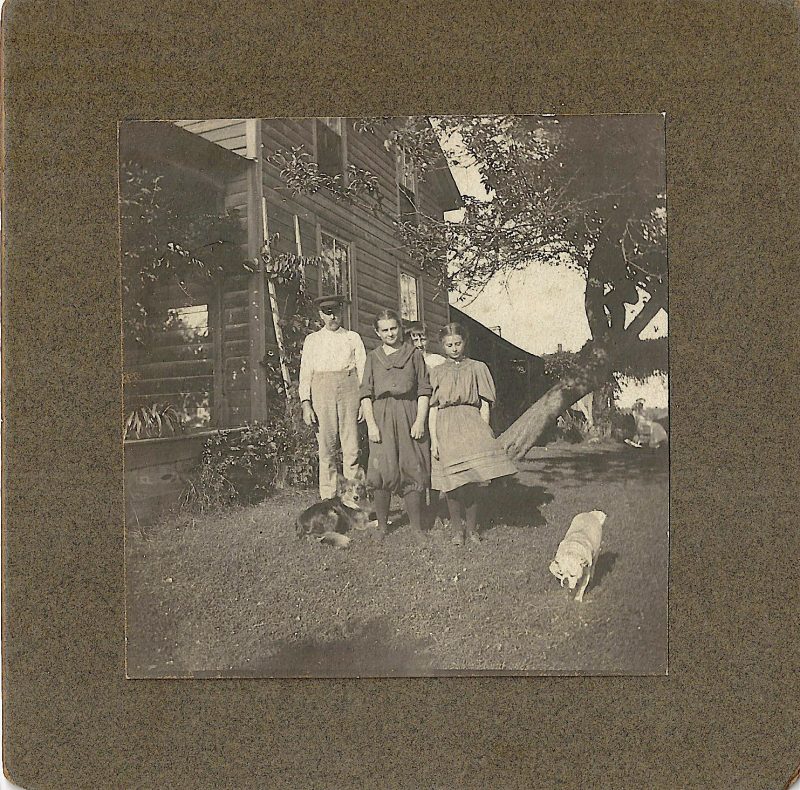 Authentic Mid Century 'Beautiful Ghosts' Series, 'Country Family & Dogs'. Vintage Photographs 1930's. Measures 5 x 5 inches. $15