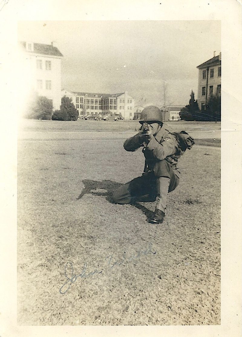 Authentic Mid Century 'Beautiful Ghosts' series, 'Soldier Taking Aim'. Vintage Photographs 1940-50's. Measures 3.25 X 4.5 inches. $15.