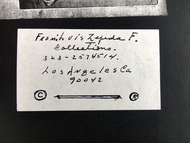 Archives of the Zepeda Estate; art dealer's research material, photographs and hand written notes.