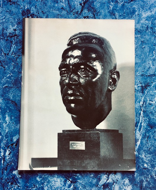 Authentic Gelatin Silver (printed in darkroom) Photograph of a Sculpture (bust) of N.S. Frenk (1885-1945). Measures 8×10 inches. Great sepia tone, with mild aging. Ink stamp on verso: ‘Fotografie, Dick Wolters, Safilevenstraat 12, Rotterdam, Giro, 610584, Tel. 34856’. 
