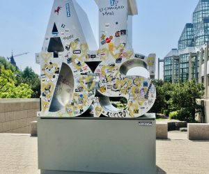 AIDS Sculpture Memorial by General Idea, Ottawa, Canada 2022