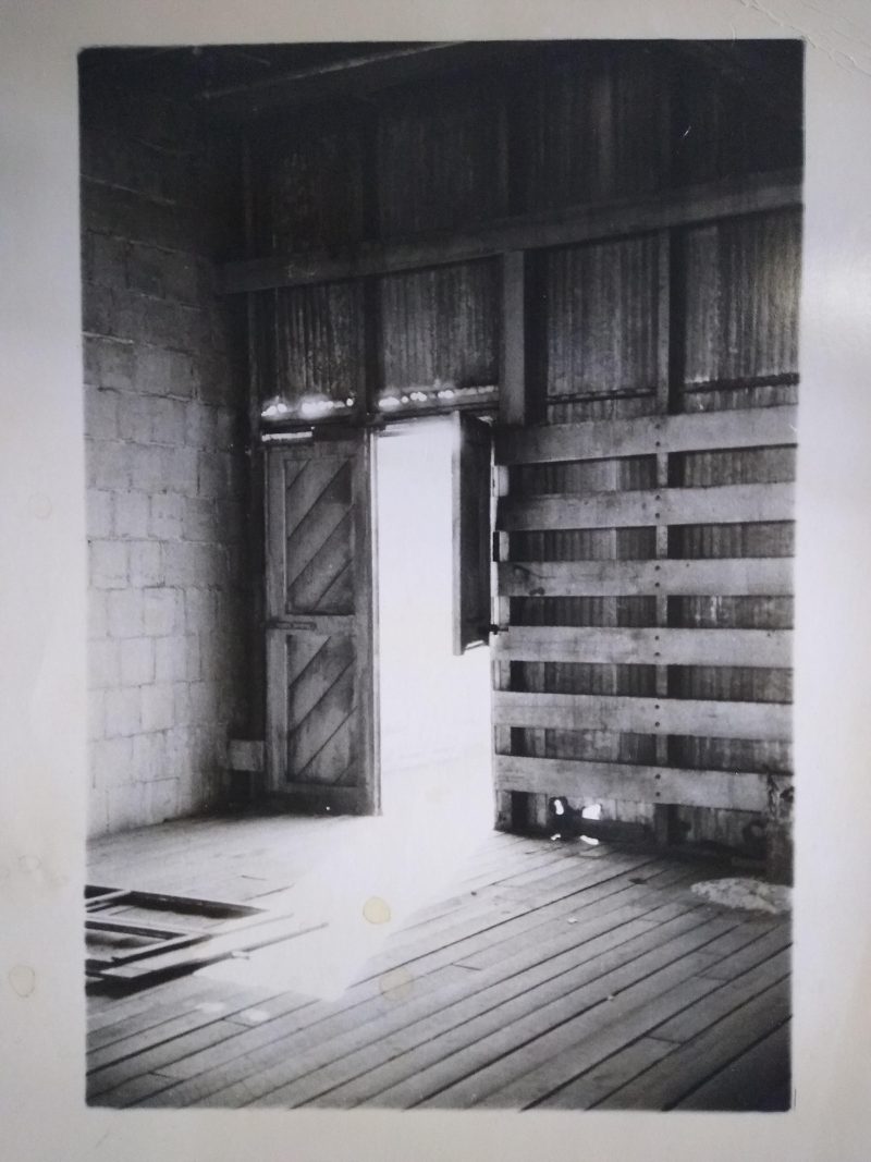 3. Untitled (from the Pier photographs series) Paper: 10 x 8 inches. Image: 8.5 x 5.75 inches. 1975-1986. A Pier warehouse doorway. 