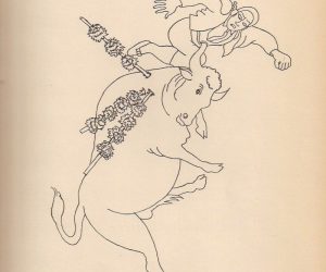 “Bull Fighter” Print by Jean Cocteau, 1923