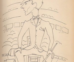 “Auto Portrait au Theatre” Jean Cocteau, 1923