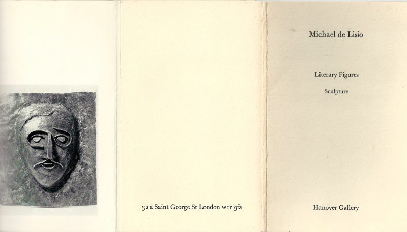 Michael De Lisio, Exhibition Catalogue #4, London, England, 1970