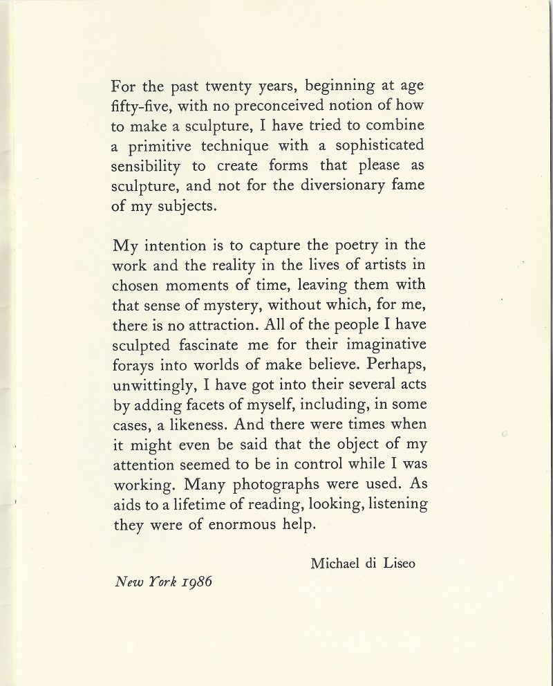 Michael Di Lisio, Exhibition Catalogue, New York, 1986